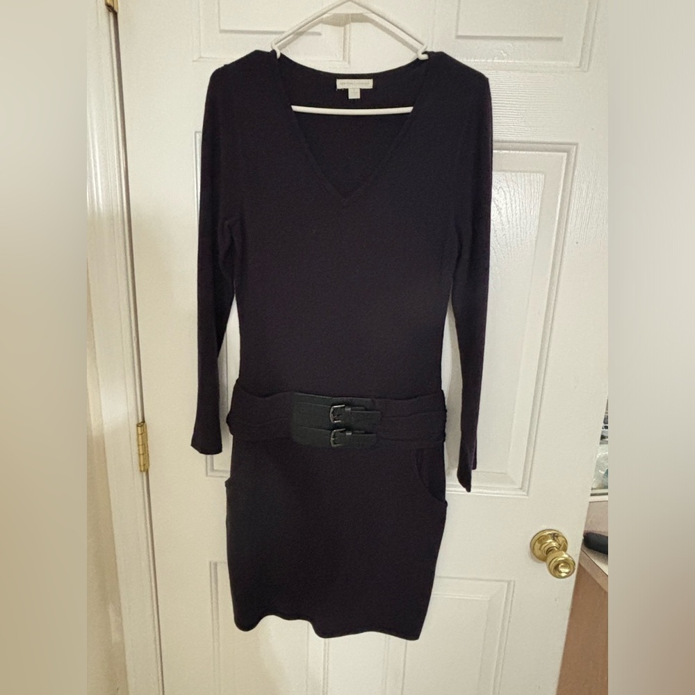 Dark purple/plum sweater dress